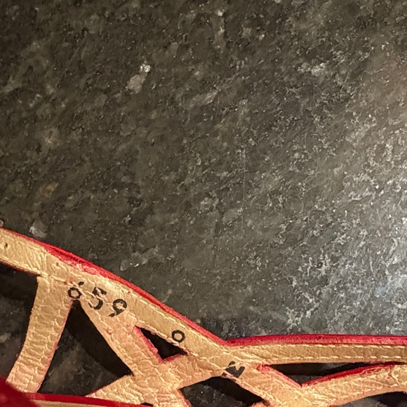 Stuart Weitzman Red Strappy Heels - Picture 4 of 7